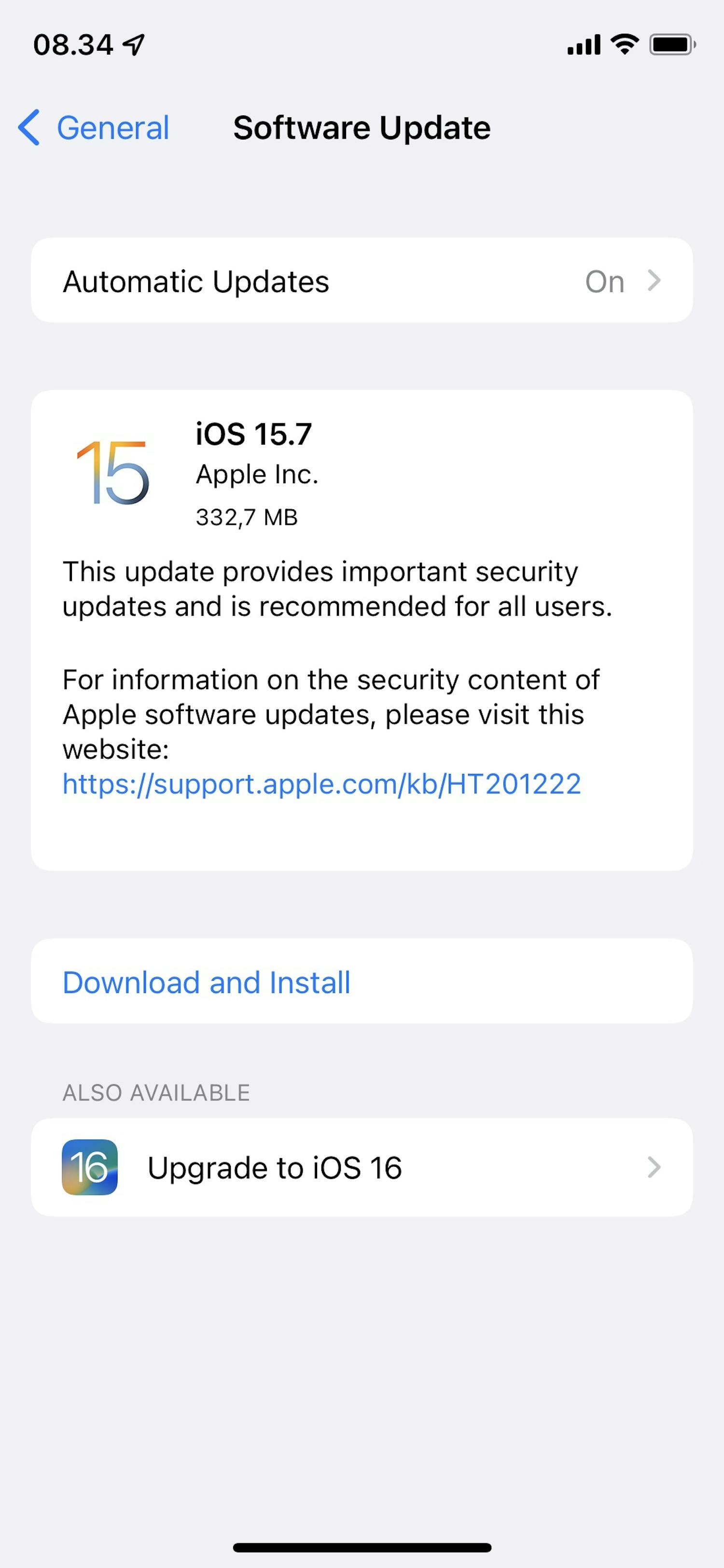 iOS 16 vai iOS 15.7? Kumpi kannattaa päivittää - iOS 16 vai 15.7?